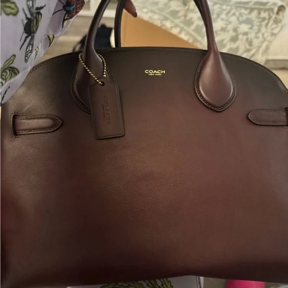 Coach Soft Empire Carryall Bag 40 in Burgundy - Picture 2 of 3